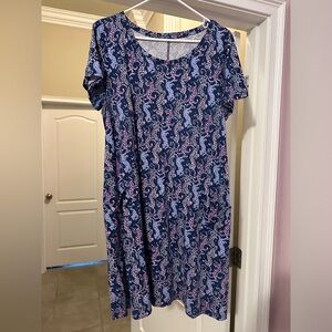 Lilly Pulitzer Jodee Dress Oyster Bay Navy On The Catwalk